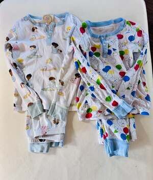 Lot of 2 The Beaufort Bonnet Company Night Night Sleep Tight PJs Birthday Balloo